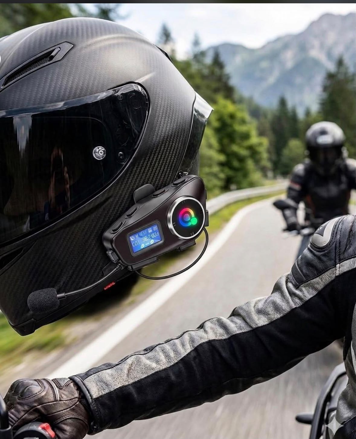 Gray helmet for bikers
